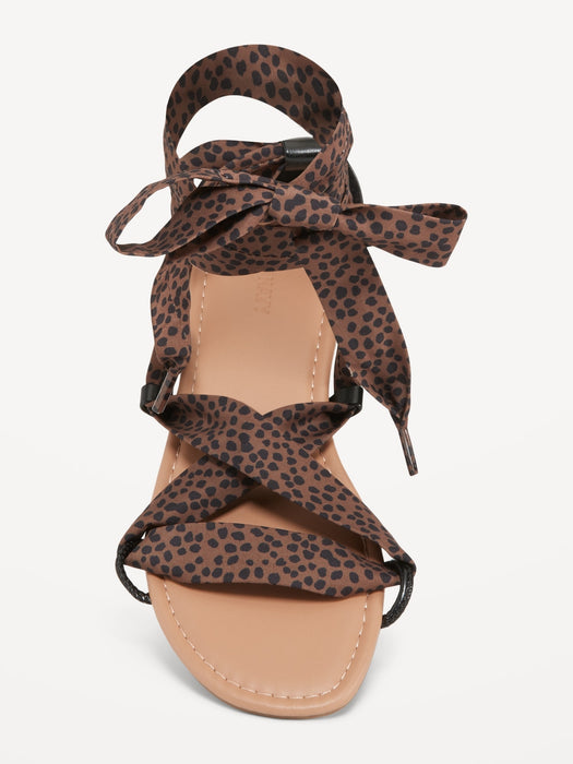 Wrap-Tie Scarf Sandal