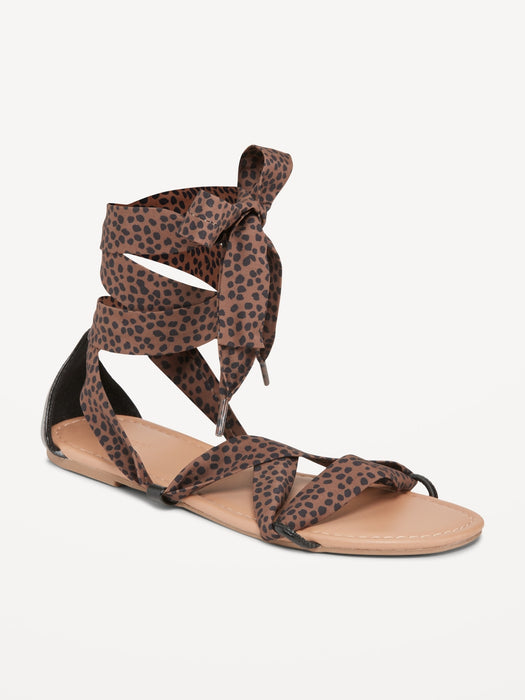 Wrap-Tie Scarf Sandal