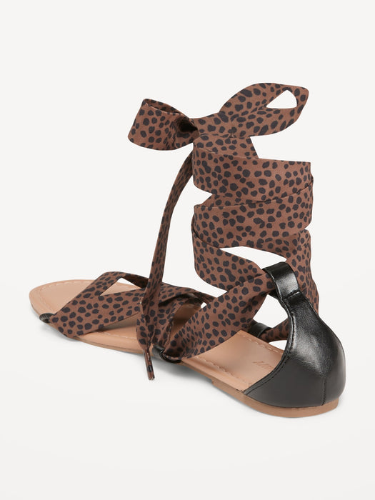 Wrap-Tie Scarf Sandal