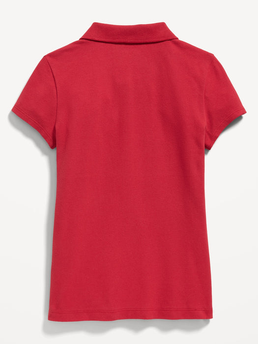 Uniform Pique Polo Shirt for Girls