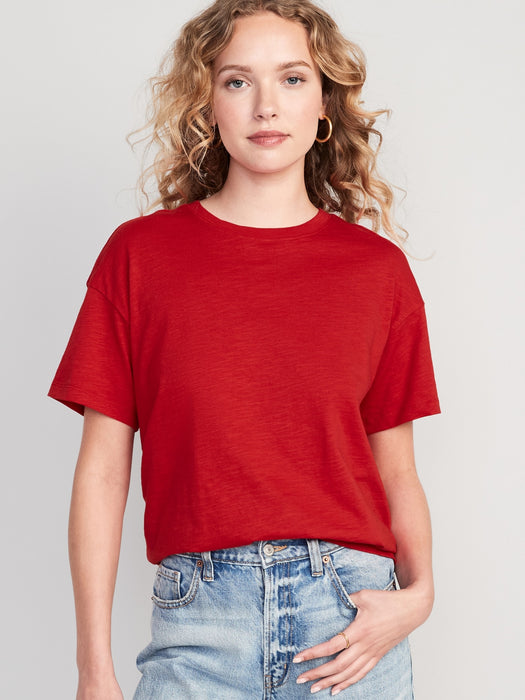 Vintage Slub-Knit T-Shirt for Women
