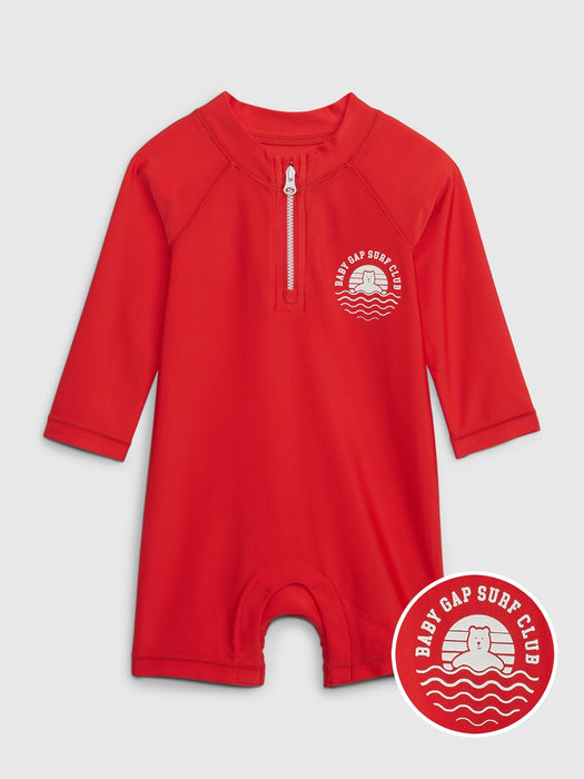 Baby Recycled Swim Rash Guard One-Piece