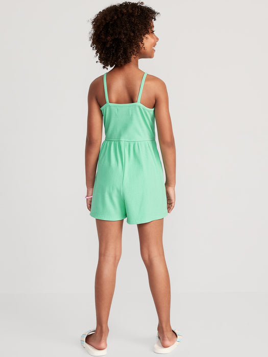 Rib-Knit Cami Romper for Girls