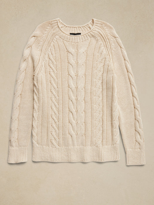 Ezra Chunky Linen-Cotton Sweater