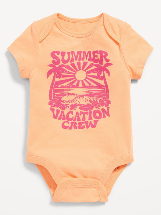 Matching Unisex Short-Sleeve Graphic Bodysuit for Baby