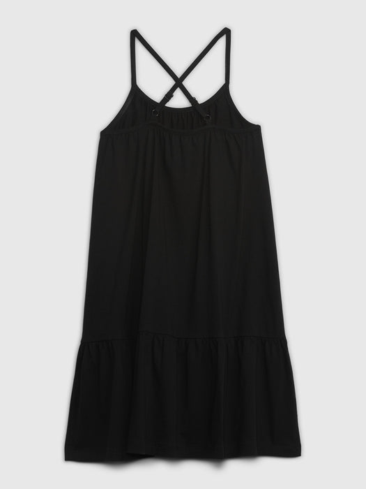 Kids Criss-Cross Tiered Dress
