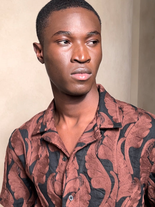 Orlo Embroidered Linen Resort Shirt