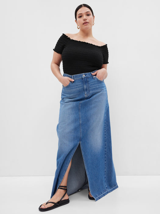 Smocked Off-Shoulder Top