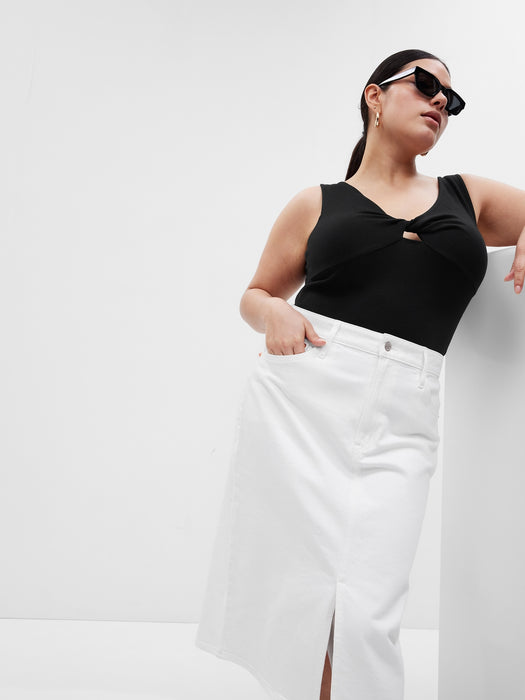 Modern Twist-Front Tank Top