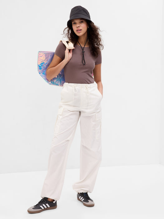 Mini Rib Cropped T-Shirt