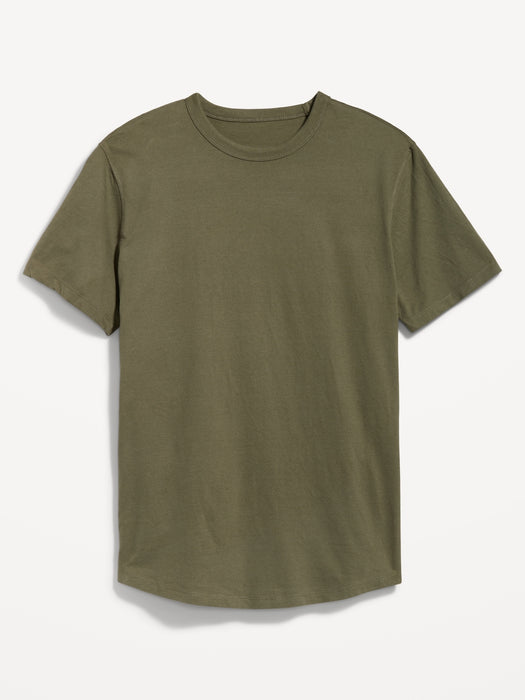 Soft-Washed Curved-Hem T-Shirt for Men