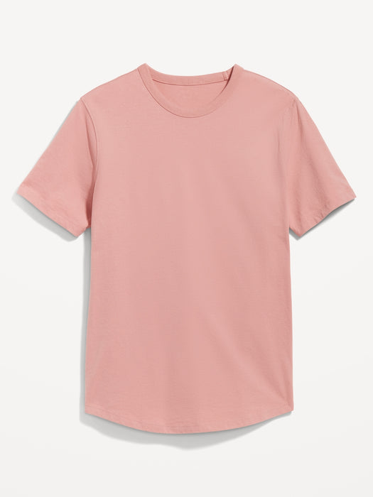 Soft-Washed Curved-Hem T-Shirt for Men