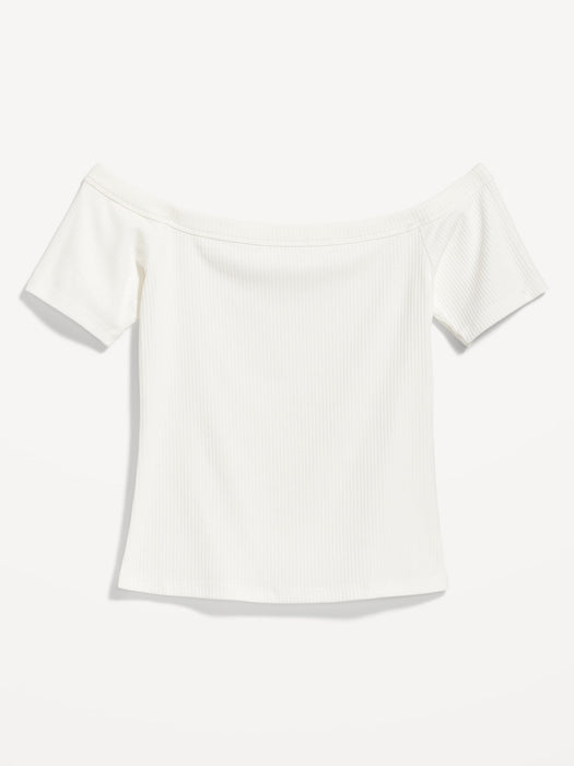 Fitted Off-The-Shoulder T-Shirt for Women