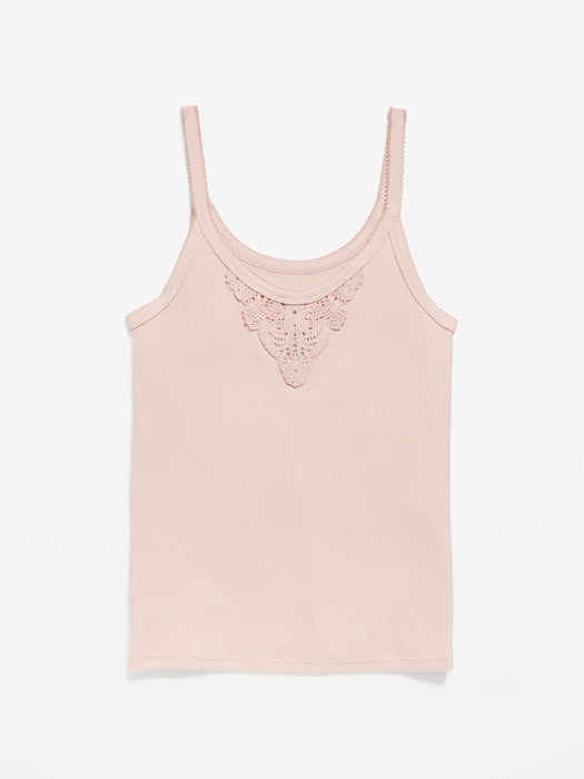 Lace-Trim Tank Top for Women