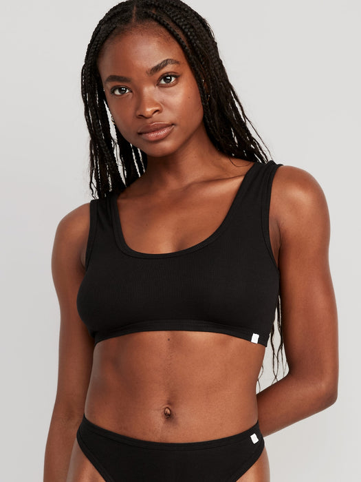 Rib-Knit Bralette Top