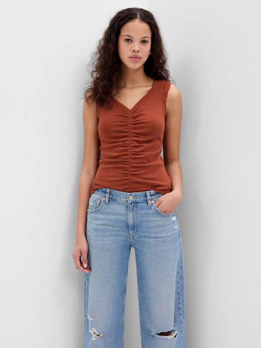 Modern Ruched Tank Top