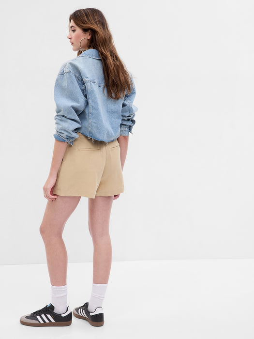 PROJECT GAP Pleated Shorts with LENZING&#153 TENCEL&#153 Lyocell