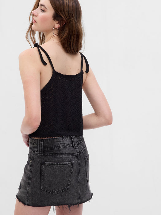 Organic Cotton Crochet Top