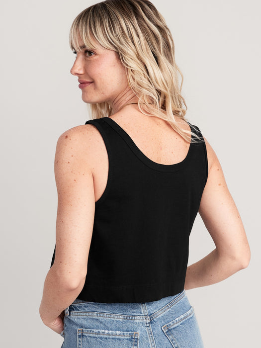 Vintage Cropped Tank Top for Women