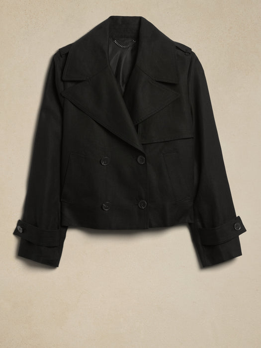 Vivienne Linen Trench Jacket