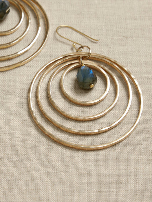 Labradorite Solar System Earrings | Aureus + Argent