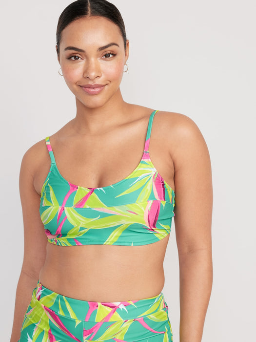 Scoop-Neck Bikini Swim Top