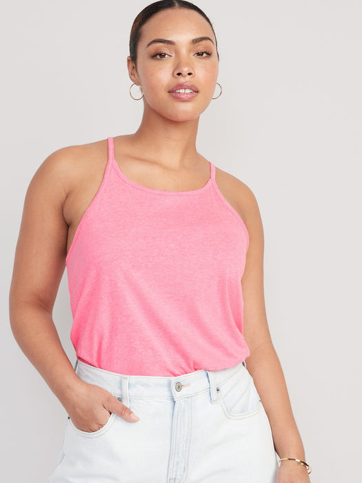 Relaxed Halter Tank Top for Women