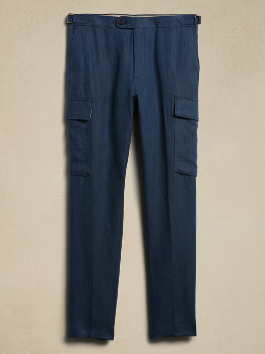 Linen Cargo Dress Pant