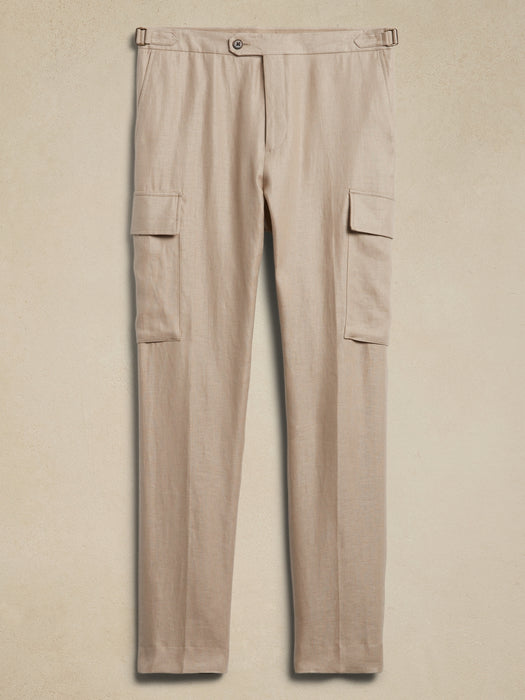 Linen Cargo Dress Pant