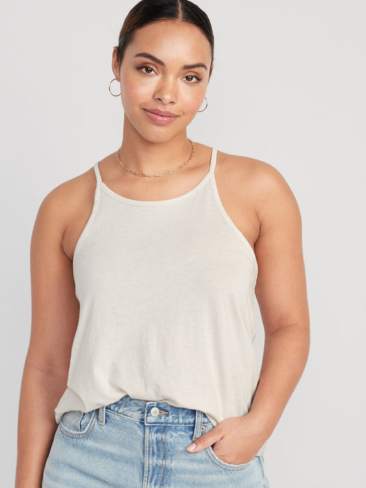 Relaxed Halter Tank Top for Women