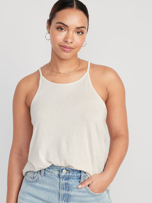 Relaxed Halter Tank Top for Women