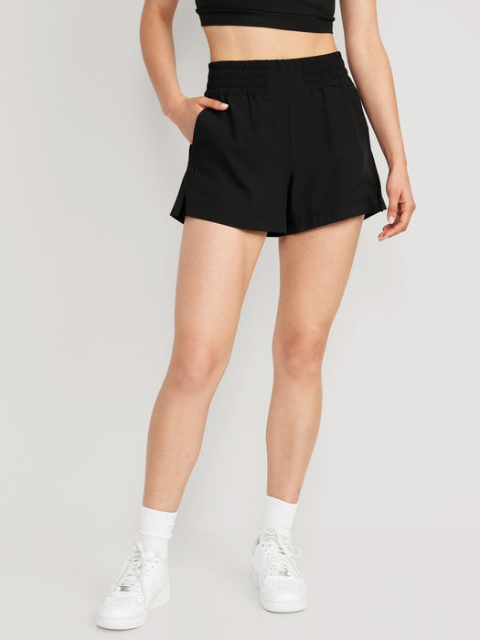 High-Waisted StretchTech Pull-On Surf Shorts for Women - 4-inch inseam