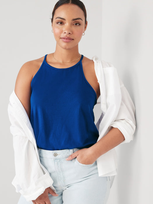 Relaxed Halter Tank Top for Women