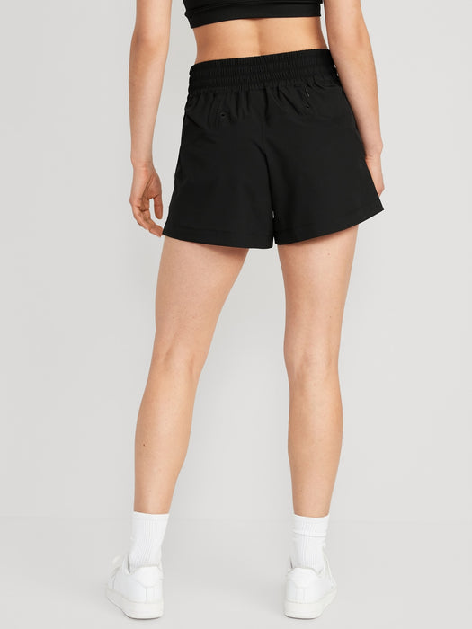 High-Waisted StretchTech Pull-On Surf Shorts for Women - 4-inch inseam