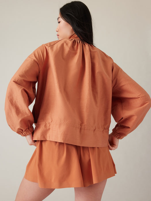 Keys Enlighten Up Linen Bomber