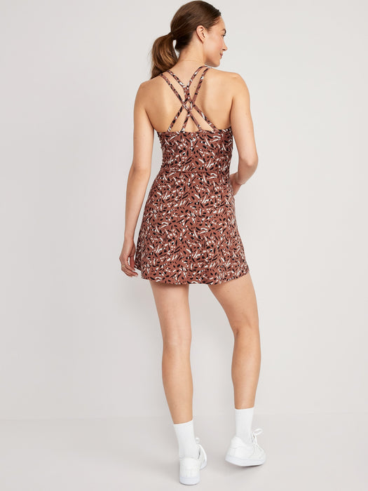 PowerChill Sleeveless Strappy Shelf-Bra Dress for Women