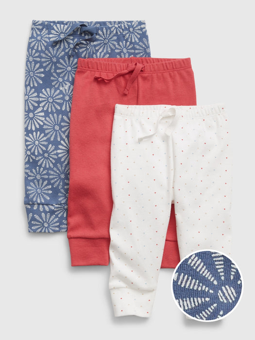 Baby Print Pull-On Pants (3-Pack)