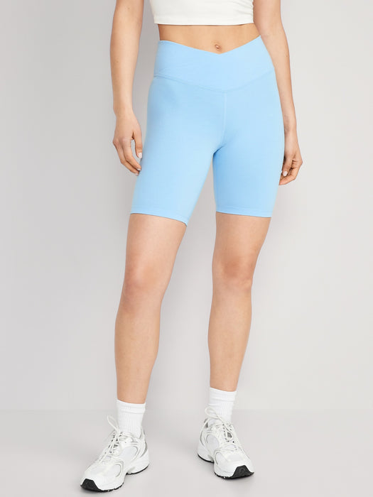 Extra High-Waisted PowerChill Biker Shorts for Women -- 8-inch inseam