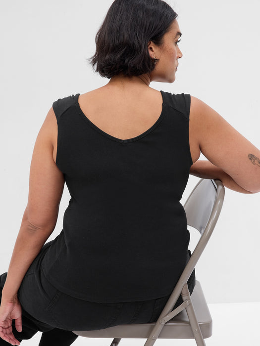 Modern Ruched Tank Top