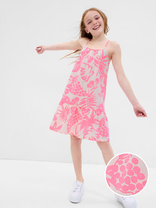 Kids Criss-Cross Tiered Dress