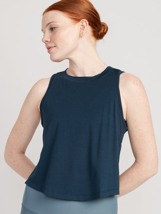 Sleeveless UltraLite All-Day Performance Cropped Top for Women