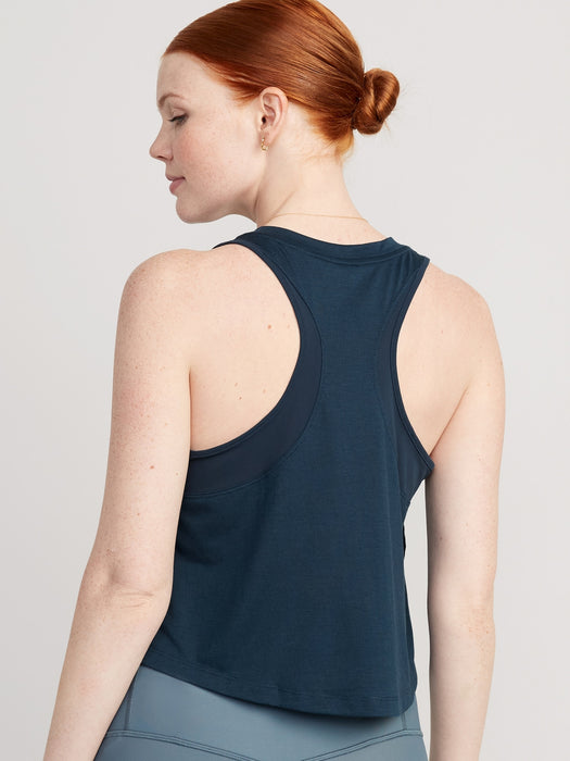 Sleeveless UltraLite All-Day Performance Cropped Top for Women