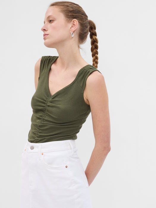 Modern Ruched Tank Top