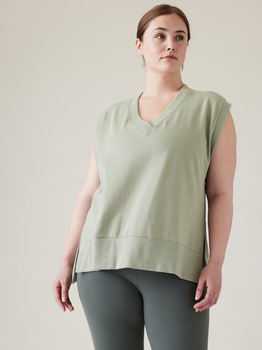 Retroterry V&#45Neck Sweatshirt Tee