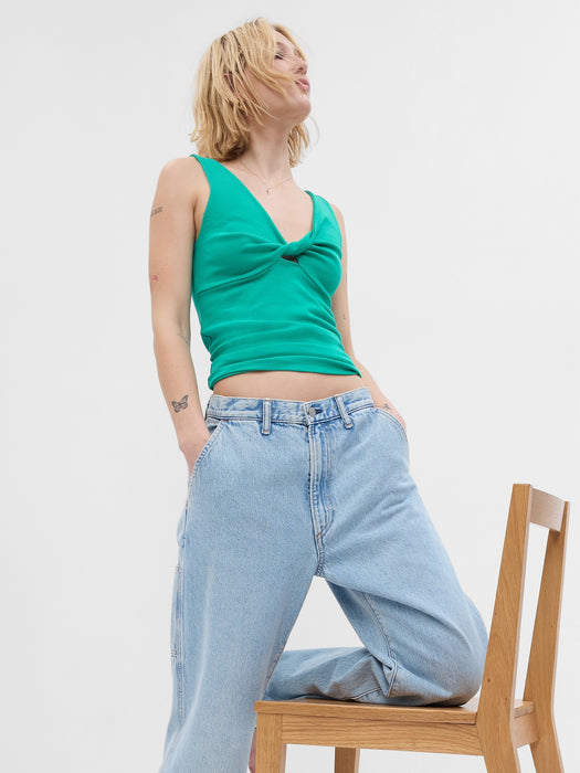 Modern Twist-Front Tank Top
