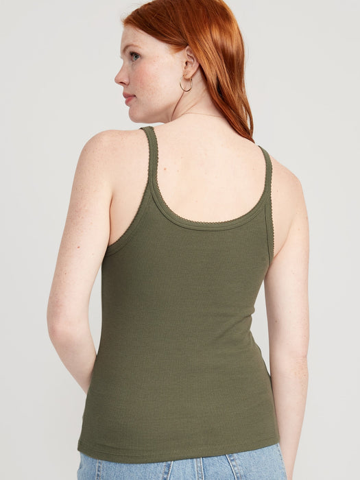 Lace-Trim Tank Top for Women
