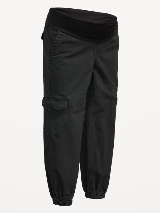 Maternity Foldover-Waist Cargo Pants