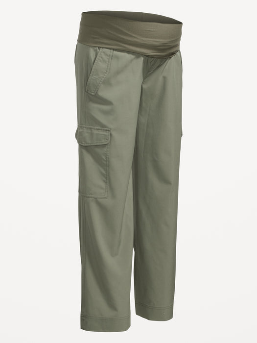 Maternity Rollover-Waist StretchTech Cargo Pants