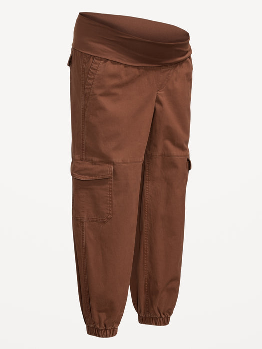 Maternity Foldover-Waist Cargo Pants