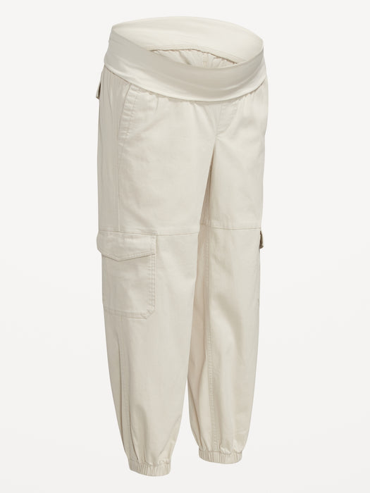 Maternity Foldover-Waist Cargo Pants